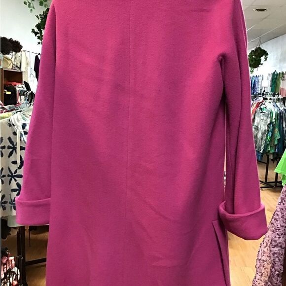 J.G. hook ladies 6 pink wool long coat - Picture 4 of 5